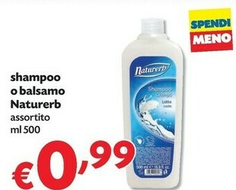 Pam Naturerb Shampoo O Balsamo offerta