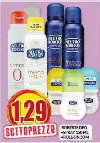 Risparmio Casa Neutro Roberts Deodorante offerta