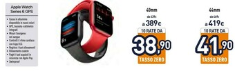 Unieuro Apple Watch Series 6 44 Mm OLED Blu GPS (satellitare) offerta