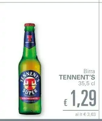 Unes Tennent's Birra offerta