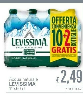 Unes Levissima Acqua offerta