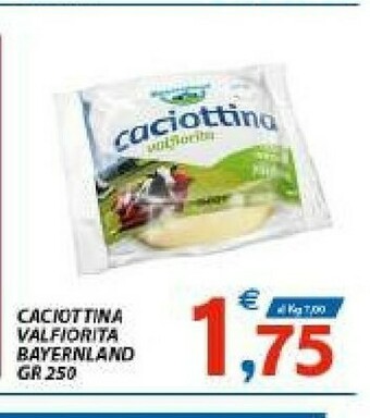 Vivo Supermercati Bayernland Caciotta offerta