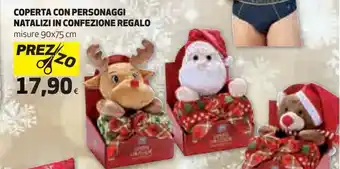 Coop Coperta con personaggi natalizi in conf. regalo offerta