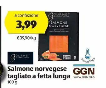 ALDI Salmone norvegese tagliato a fetta lunga offerta