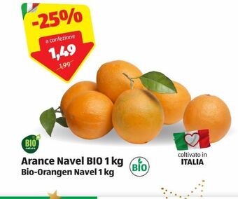 ALDI Arance navel bio 1 kg offerta