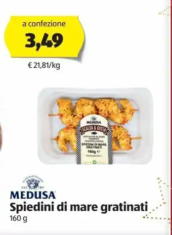 ALDI Spiedini di mare gratinati offerta