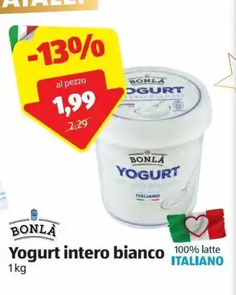 ALDI Yogurt intero bianco offerta