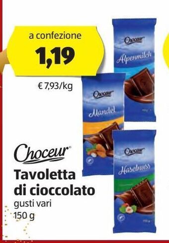 ALDI Tavoletta di cioccolato offerta