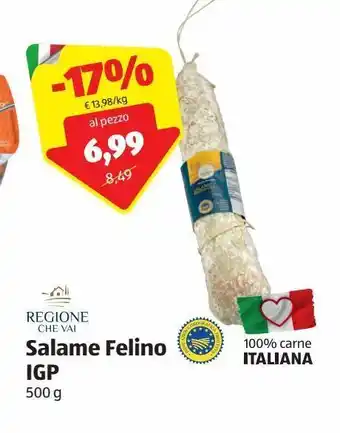 ALDI Salame felino igp offerta