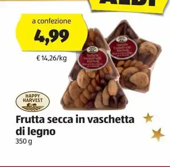 ALDI Frutta secca in vaschetta di legno offerta