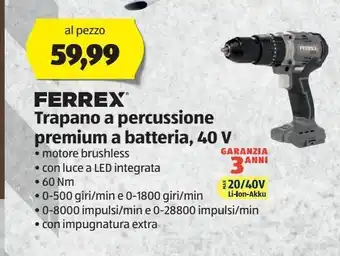 ALDI Trapano a percussione premium a batteria offerta