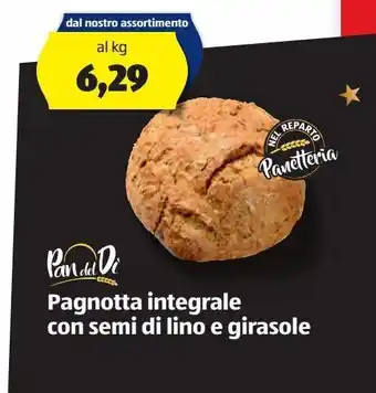 ALDI Pagnotta integrale con semi di lino e girasole offerta