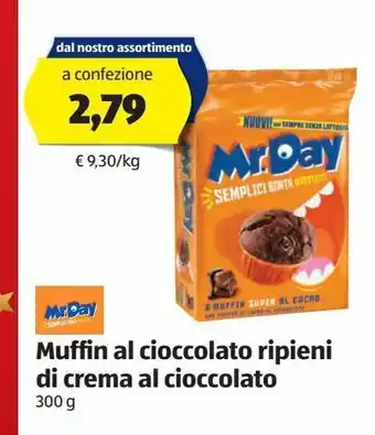 ALDI Muffin al cioccolato ripieni di crema di cioccolato offerta