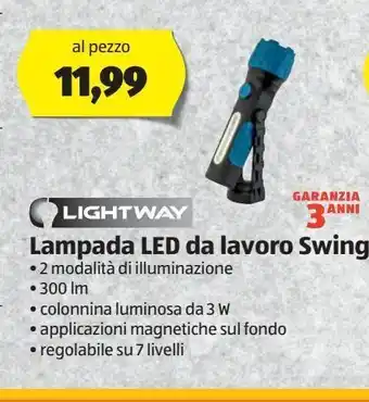 ALDI Lampada led da lavoro swing offerta