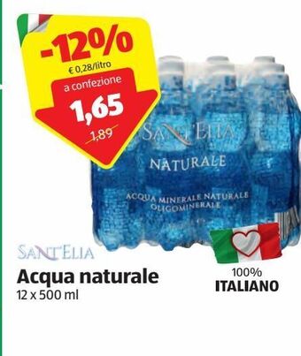 ALDI Acqua naturale offerta