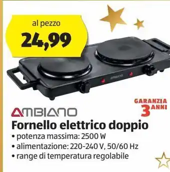 Fornello elettrico doppio