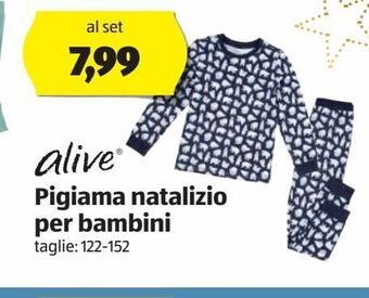 ALDI Pigiama natalizio per bambini offerta