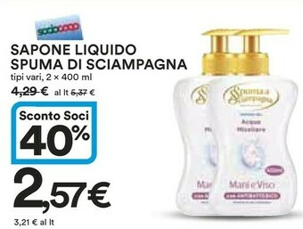 Coop Spuma di Sciampagna Sapone liquido offerta