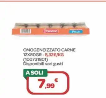 Bimbo Store Omogeneizzato carne 12x80gr -8,32€/kg offerta