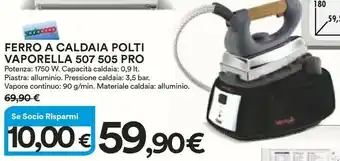 Coop Polti Ferro da stiro con caldaia offerta