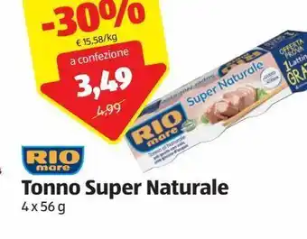 ALDI Tonno super naturale offerta