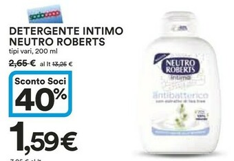 Coop Neutro Roberts Detergente intimo offerta