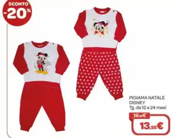 Bimbo Store Pigiama natale disney tg. da 12 a 24 mesi offerta