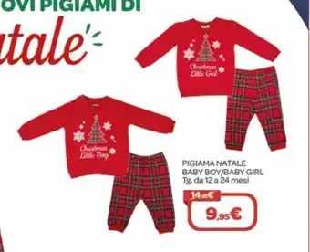 Pigiama natale baby boy/baby girl tg. da 12 a 24 mesi