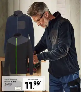 Lidl Giacca in pile da uomo  parkside offerta