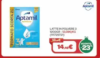Bimbo Store Latte in polvere 3 100gr - 12.08€/kg offerta