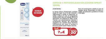 Bimbo Store Cura del bambino chicco offerta