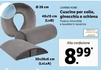 Lidl Cuscino per collo, ginocchia o schiena offerta