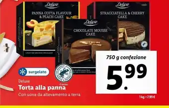Lidl Torta alla panna 750g offerta