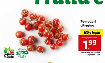 Lidl Pomodori ciliegino offerta