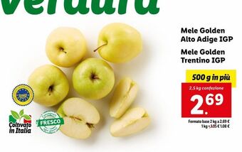 Lidl Mele golden offerta