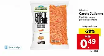 Lidl Carote julienne 200g offerta