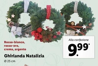 Lidl Ghirlanda natalizia offerta
