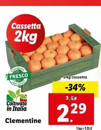 Lidl Clementine 2kg offerta