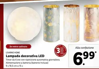 Lidl Lampada decorativa led offerta