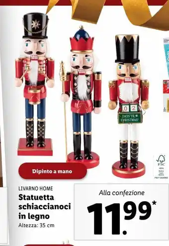 Lidl Statuett schiaccianoci in legno offerta