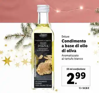 Lidl Condimento a base di olio di oliva deluxe 55ml offerta