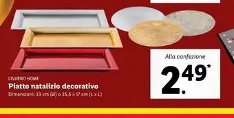 Piatto natalizio decorativo