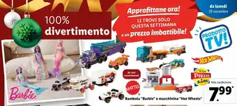 Bambola barbie o macchina hot wheels