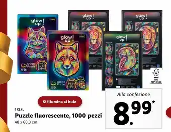 Lidl Puzzle fluorescente 1000 pezzi offerta