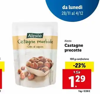 Lidl Castagne precotte 100g offerta