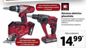 Lidl Attrezzo elettrico giocattolo offerta