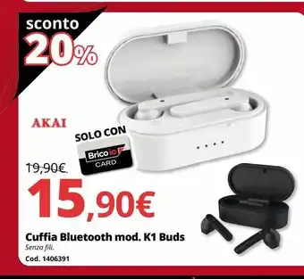 Cuffia bluetooth akai