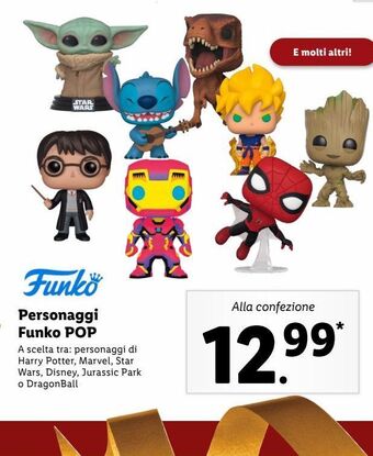Lidl Personaggi funko pop offerta