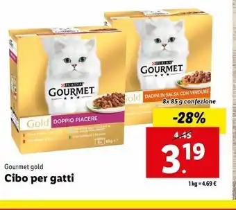 Lidl Cibo per gatti gourmet offerta