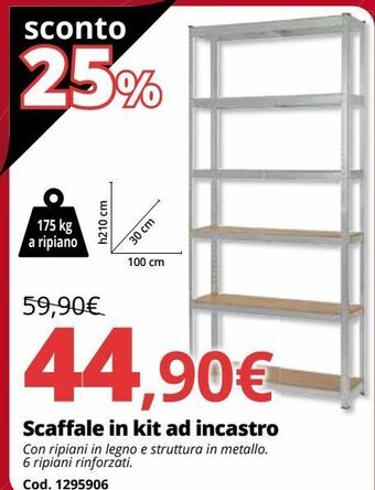 Brico Io Scaffale in kit ad incastro offerta